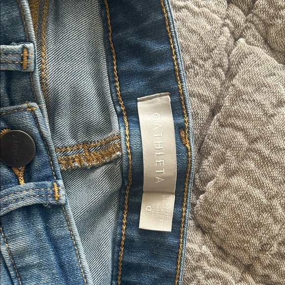 Athleta Women's Straight Leg Blue Jeans - Picture 3 of 3